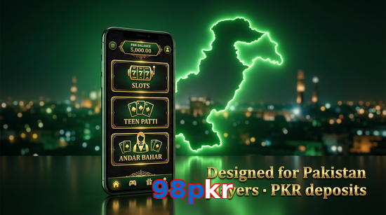Main screen of 98Pkr pk page for PK players